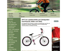 Tablet Screenshot of cykelguiden.nu